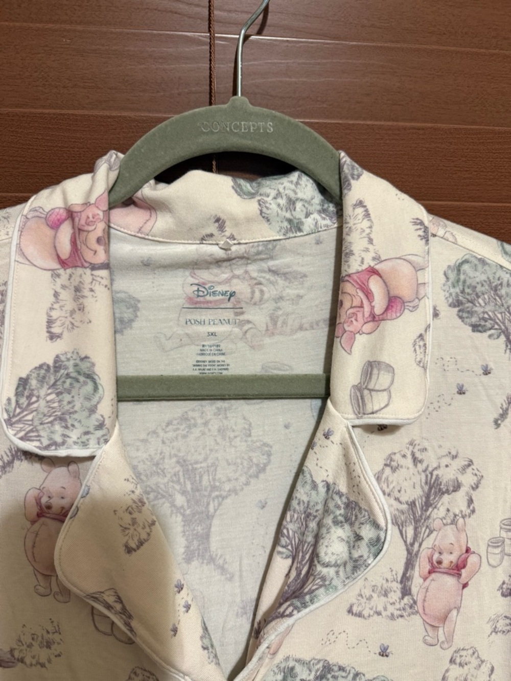 Posh Peanut Disney Winnie the Pooh Pajama Set in 3XL - Picture 3 of 5
